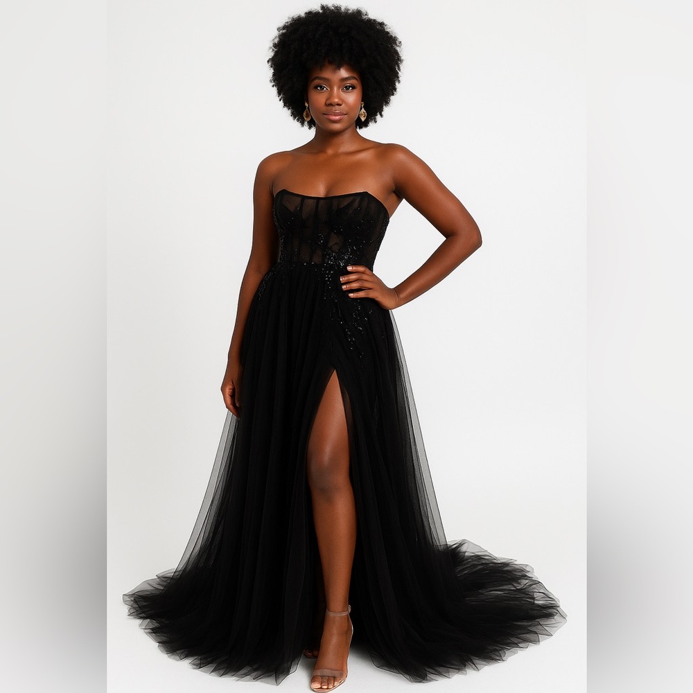 Justin Alexander Black Wedding Dress